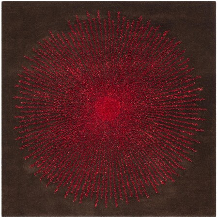 Safavieh Soho 6 ft. Square Area Rug - Brown & Red SOH655T-6SQ